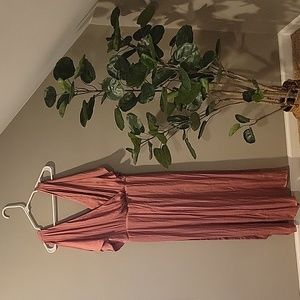 Pink silky Express Romper